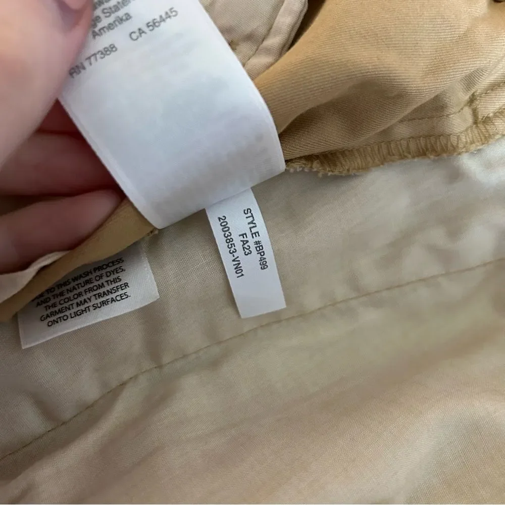 J. Crew Sailor Heritage Chino Pant Khaki Plus Size 33 Coastal Casual